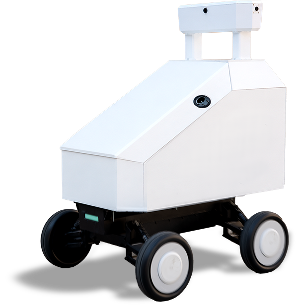 Autonomous delivery robot render